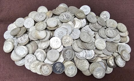 1946-1963 Roosevelt Dime Lot of 378