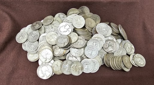 1943-1961 Washington Quarter Lot of 238