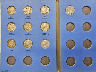 1960-1964 Washington Quarter Lot of 9
