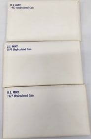 1977 US Mint Set Lot of 3