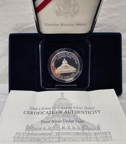 2000 Library of Congress Proof Silver Dollar