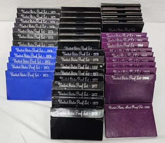 1970-1988 US Proof Set Lot of 43