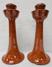 ML Owens Seagrove, North Carolina Candle Stick Lot