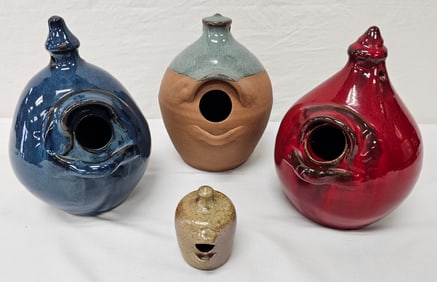 Seagrove, NC Birdhouse Lot of 4