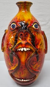 Rare Roger Corn Double Face Jug