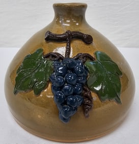 Wilford Dean Grape Decorated Buggy Jug