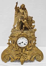 1880s French Spelter Mantle Clock