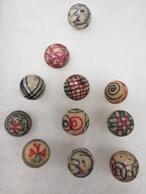 Early Clay Marble Lot of 11