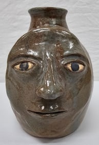 Mississippi Folk Pottery Face Jug