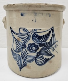 Whites Utica New york 4gal Cobalt Dec. Crock