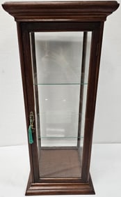 1850-60s Walnut Wooden 3 Tier Display Cabnet