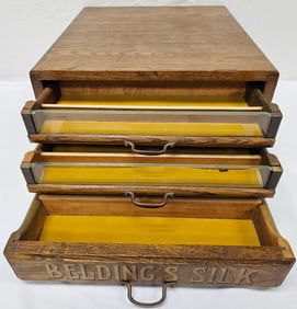 Belding's Silk Oak Display Cabinet