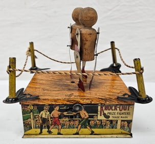 Knock Out Prize Fighter Wind Up By Strauss Toys