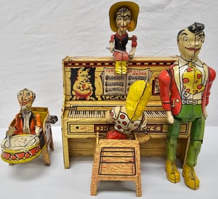 Unique Art Li'l Abner Dogpatch Band Tin Toy