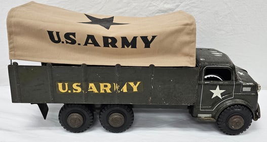 1950s Marx Lumar Army Covered Transport Truck