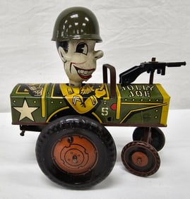 Marx "Jolly Joe" Windup Army Jeep