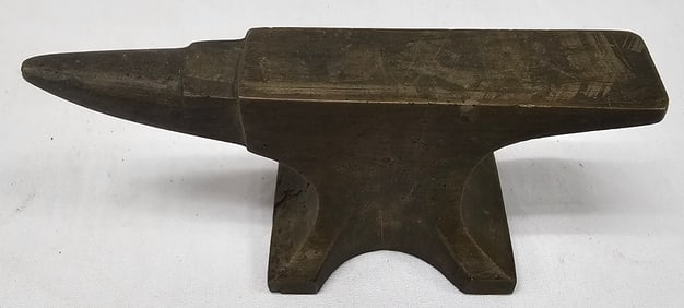 Early Original Brass Jewerlers Anvil