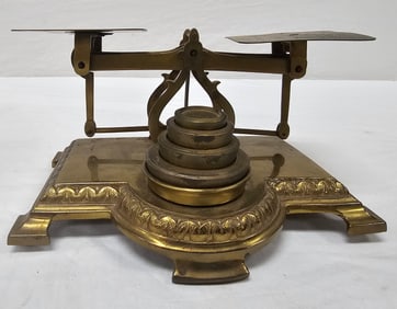 Ealy 1900's Brass Gold or Postal Scale