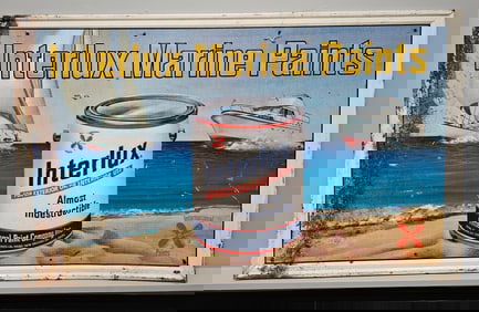 Rare 1950s SST Interlux Marine Paints Sign (TAC)