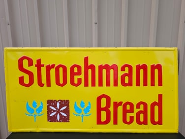 Rare Stroehmann Bread Advertising Sign