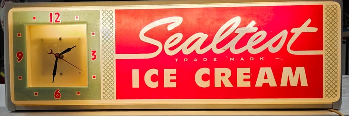 Sealtest Light Up Clock Advertisment