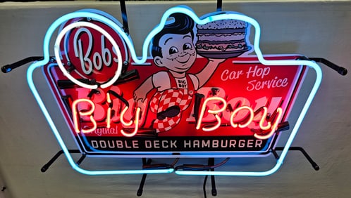 Big Boy Neon Advertising Sign