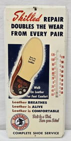 Rare 1950's Hartings Shoe Repair Thermometer