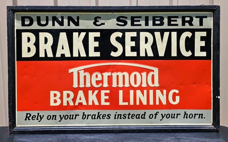 Rare Thermold Brake Lining (SSM) Advertising Sign