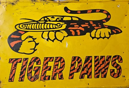 Uniroyal "Tiger Paws" Tire Sign