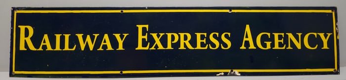 Railway Express Agency Porcelain Sign (SSP)
