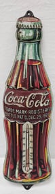 Rare Coca Cola Christmas Bottle Thermometer