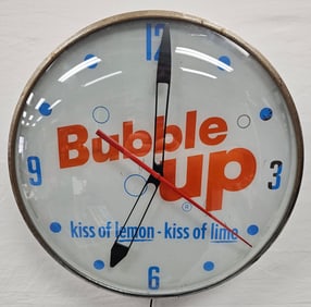 Bubble Up Pam Light Up Advertising Clock