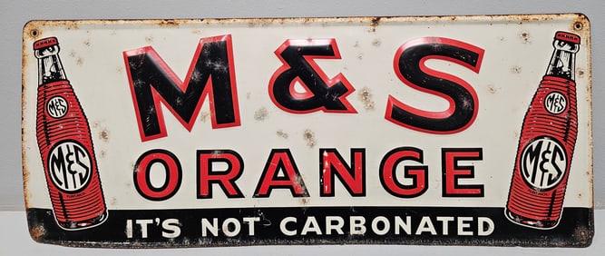 M&S Orange Soda Advertising Sign
