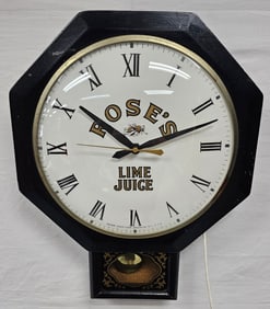 1960's Rose's Lime Juice Clock