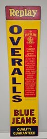 Replay Overalls Blue Jeans Advertising Sign (SSM)