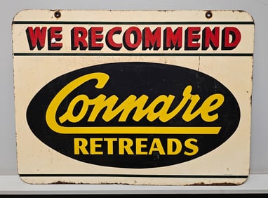 1950 Connare Retread Tire Advertising (DSM) Sign