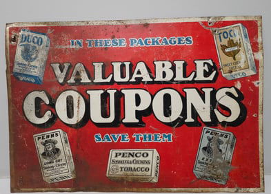 Early Valuable Coupons Advertising Sign (SST)