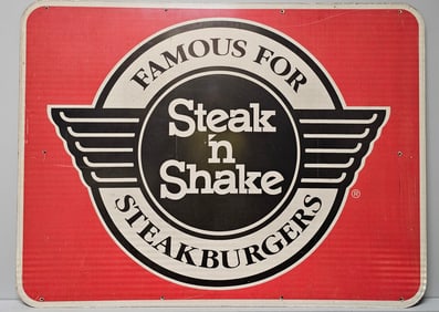 Steak & Shake Reflective Advertising Sign