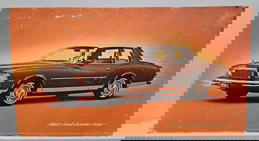 1979 Chevy Monte Carlo Landau Coupe Cardboard Sign