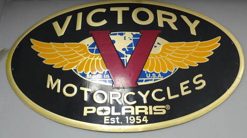 Victory Motorcycles Dealership Sign