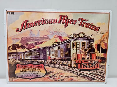 American Flyer Trains Wall Hanging Sign