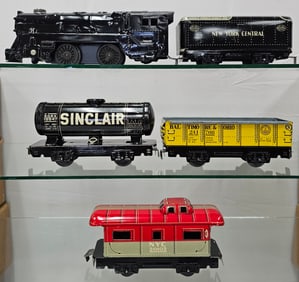 Marx Key Wind New York Central Toy Train Set