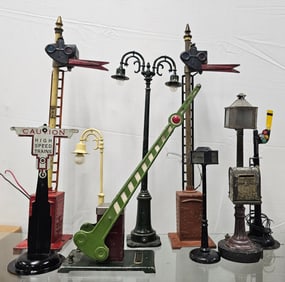 Lionel & Marx Pre-War Train Accessories Lot of 9