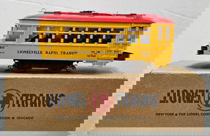 Lionel Post-War No.60 BLK Trolley Car W/ Box