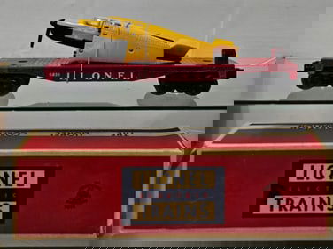 Lionel Postwar 6800 Flat Car W/ Airplane