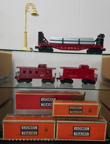 Lionel Postwar Car & Accessories Lot W/ Boxes