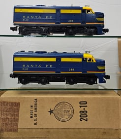 Lionel Postwar Sante Fe 208 Alco AA Set