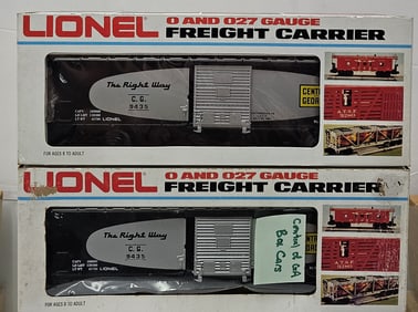 Lionel Central of Georgia (BLK) Boxcars Lot of 2