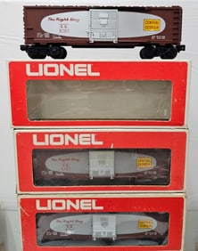 Lionel Central of Georgia Burgudy Boxcars Lot of 3