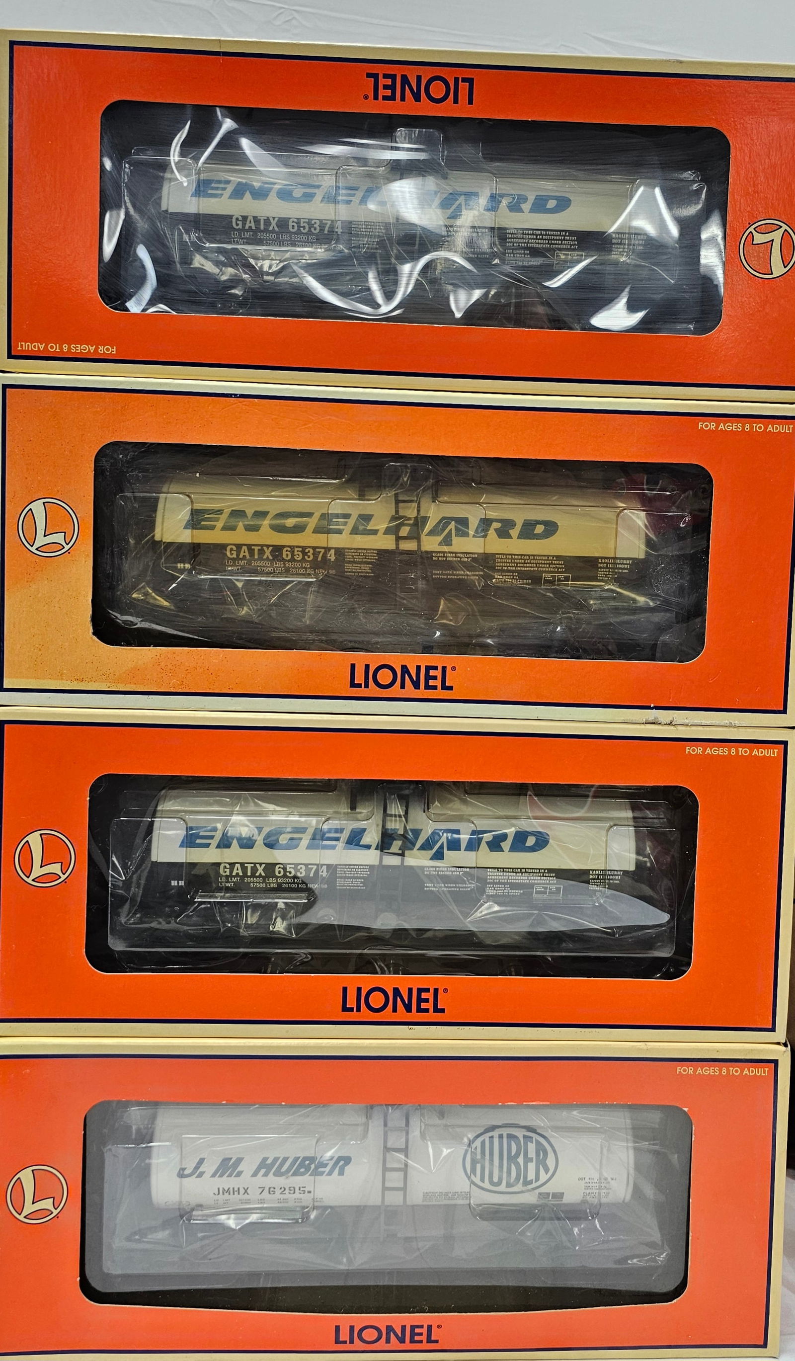 Lionel Tank Car Lot of 4 (1 of 2)